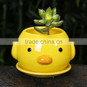 New Design Cartoon Ceramic Succulent Animal Shape Garden Planter thumbnail-3