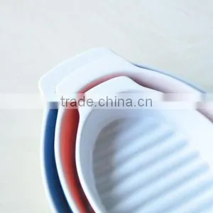 7''/9''/11'' Fish Shape Bakeware Ceramic Fish Bakeware Noodle Ceramic Tray Fish Shape Bakeware Set thumbnail-4