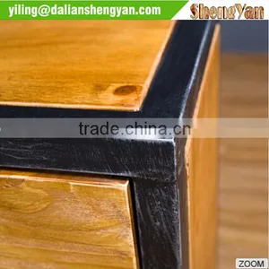 Metal And Wood Antique TV Cabinet , Vintage TV Stand thumbnail-5