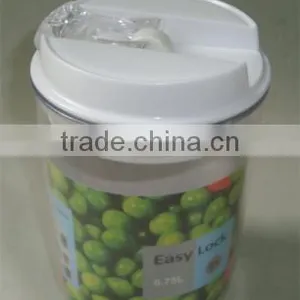 0.75L Round Shape Plastic Airtight Food Container thumbnail-1