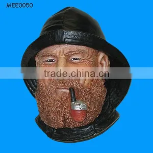 Bossing Clipper Captain Sculpture Bust Outdoor Wall Plaque thumbnail-1