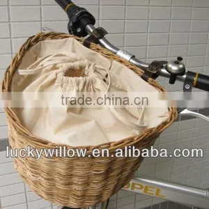 Bicycle Basket Made With Wicker thumbnail-5