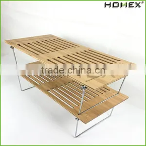 Bamboo Cheap Corner Stackable Shelves Homex-BSCI thumbnail-1