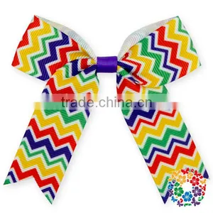 New Holiday Hair Bow With Clip Boutique Heart Print Baby Hair Accessories thumbnail-2