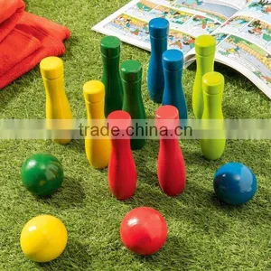 Wooden Bowling Game Set/wooden Bowling Set thumbnail-1