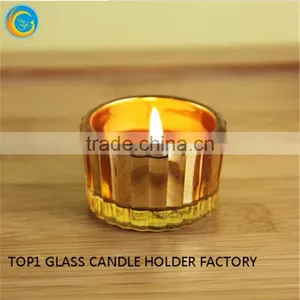 Decorative Colored Glass Tealight Candle Holder Small Size Candle Jar thumbnail-3