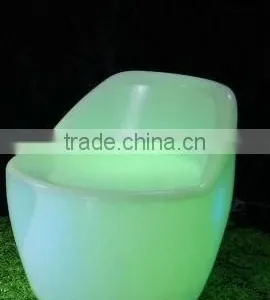 Hot Sale Plastic Comfortable Lersure Led Light Chair / Colorfull Portable Glowing Led Chair thumbnail-3
