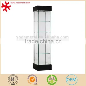 Lockable Multi-tier Crystal Glass Display Cabinet for Jewelry Store thumbnail-1