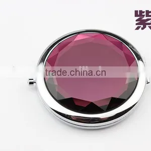 New Style Modern Round Two-Fold Cosmetic Mirror,Portable Small Cosmetic Mirror thumbnail-1