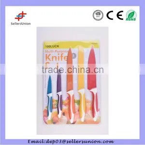 2015 Hot Sell Anti-Baterial Color Kitchen Knife Set thumbnail-1