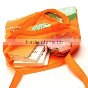 Spain Market ECO Friendly Folding Shopping Bag With Customized Logo,Waterproof Polyester Tote Bag With Long Handle thumbnail-2