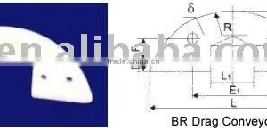 U Types of Plastic Drag Conveyor Flight thumbnail-1