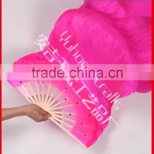 Hot Belly Dance 100% Real Silk Fan Veils thumbnail-4