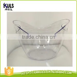 8 L Clear Acrylic Champagne Beer Bar Plastic Ice Bucket thumbnail-2