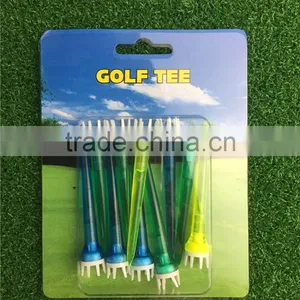 Custom Logo Colorful Plastic Golf Tee With Packaging thumbnail-1