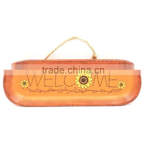 2017 Vintage Home Decor Orange Halloween Welcome Boat Antique Chinese Carved Wall Plaque thumbnail-2