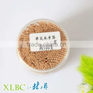 Nature 6.5cm*2.0mm Middle Ruber Jar One Point Wooden Toothpick thumbnail-1