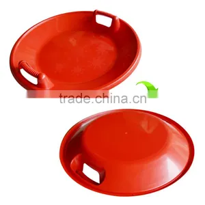 PLASTIC FLYING SAUCER SNOW SLEDS Downhill Pro Disc Winter Saucer Snow Sled Snow Fly thumbnail-3