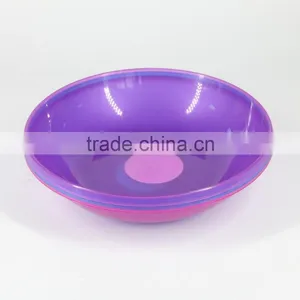Colour Transparent Plastic Salad Plate thumbnail-5