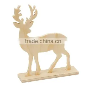 Decorative Wooden DIY Animal Deer for Gifts thumbnail-1