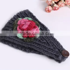 Hot Sell Stock Crochet Head Wraps Crochet Knit Headwrap thumbnail-5