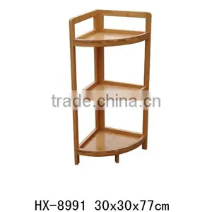 Cheap 3- Tier Bamboo Bathroom Corner Shelf thumbnail-2