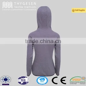 Aqua Wind Fleece Zip Jacket Women Long Sleeves Autumn and Winter Jacket thumbnail-1