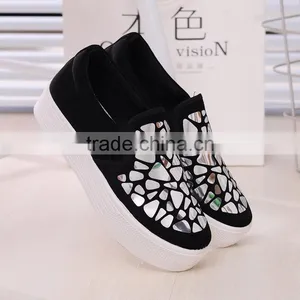 Latest Cheap Canvas Shoe Women Walking Shoes From China Factory thumbnail-2