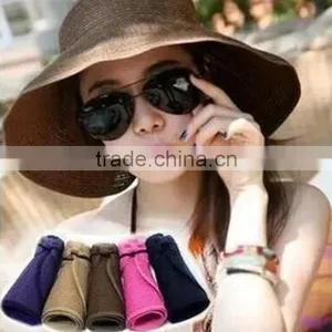 Zm40594b Summer New Model Bowknot Design Women Straw Sun Visor Hat thumbnail-5