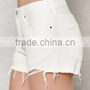 White Wash and Edgy Destruction/women Shorts/board Shorts/blank Board Shorts Wholesale thumbnail-4