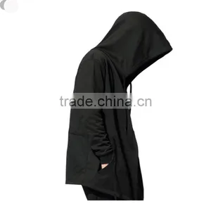 Hot 2016 New Arrival Black Men's Cloak Hooded Male Streetwear Sweatshirts Hip Hop Spring Full Sleeves Clothing,Christmas Sweater thumbnail-3