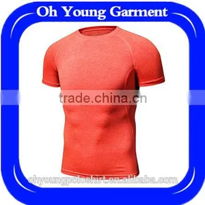 Cheap Wholesale Quick Dry T-shirt Mens Gym Fitness Wear Tshirt With Custom Printed Logo Blank Dri Fit Shirts thumbnail-1