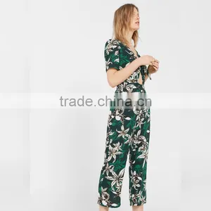 Lily Printed Short Sleeve Fashion Jumpsuit for Women thumbnail-3