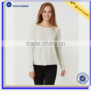 2016 Winter Wholesale Women Long Sleeved Sweat100% Cotton Plain Cheap Fleece Hoodie thumbnail-1