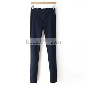 High Waist Women Latest Design Jeans Pants for Girl Skinny Denim New Fashion Jeans Pants thumbnail-1