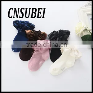 Designer Hot Sell Ribbon Lace Baby Socks thumbnail-2