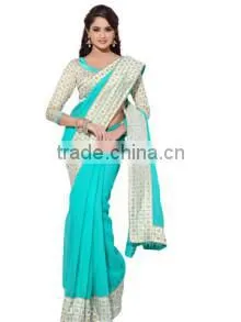 Attractive Party Wear Sarees SKU#17435 thumbnail-1