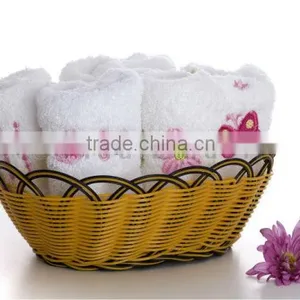Embroidered Cotton Bath Towels Sets thumbnail-3
