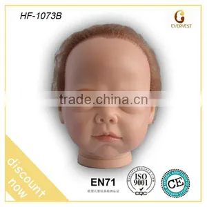 Factory Wholesale Silicone Vinyl Reborn Doll Kit VINYL DOLL HEAD thumbnail-1
