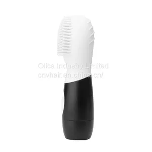 White CNV Electric Ultrasonic Face Cleansing Facial Brush Silicone Facial Brush, Cleanser and Massager thumbnail-1