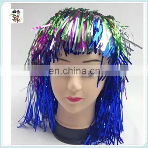 Cheap Colors Carnival Party Unisex Short Tinsel Wigs HPC-0023 thumbnail-2