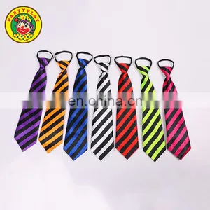 Striped Party Favor Mens Zip Skinny Ties thumbnail-3