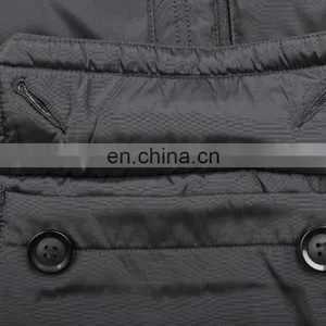 Fashion Mens Winter Fur Hood Cow Buckle Down Padded lo thumbnail-6