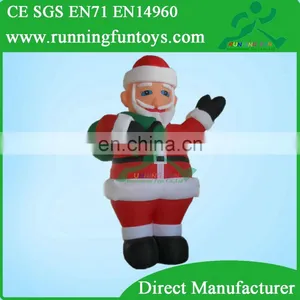 20ft Giant Inflatable Christmas Decoration Standing Santa Claus With Gift Bag thumbnail-1