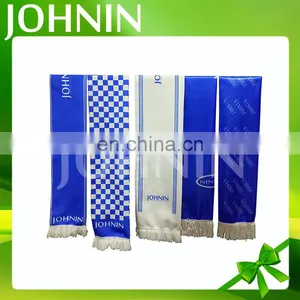Promotional Polyester Custom Logo Silk Fans Scarf for Sale thumbnail-5