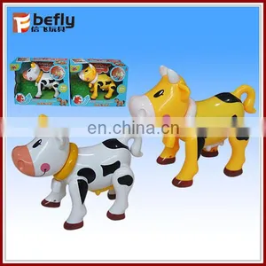 Mini b o Animal Toy Plastic Cow With Music thumbnail-1