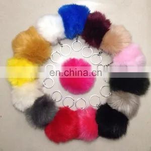 Fashion Keyring Pompom Charm Ball Car Key Chain Bag Pendant thumbnail-6