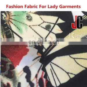 100 POLYESTER SILK SATEN STARMP PRINTING CHIFFON Women Fabric thumbnail-3