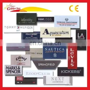 High Quality Hot Selling Embroidered Woven Main Labels thumbnail-1