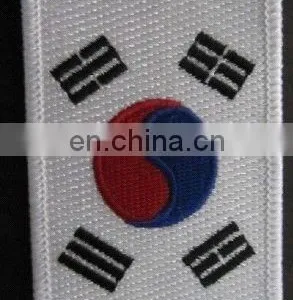 Customized National Flag 100% Embroidery Patches With Iron-on thumbnail-2